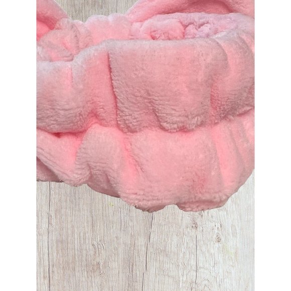 Pink Terrycloth Elastic Headband Embroidered 100% Pure NEW - Picture 4 of 4